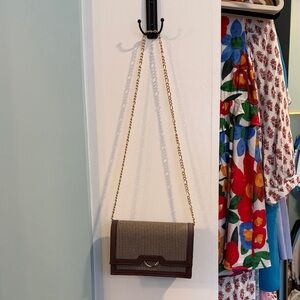 Mango Brown Chain Strap Women's Bag
